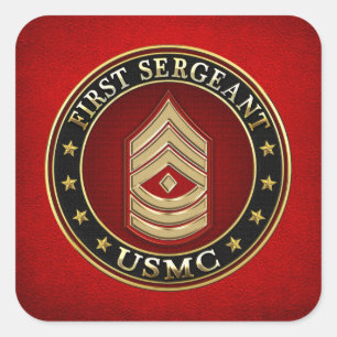 U.S. 海兵隊員: 中隊先任下士官(USMC 1stSgt) [3D] スクエアシール