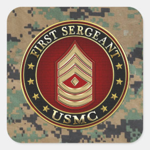 U.S. 海兵隊員: 中隊先任下士官(USMC 1stSgt) [3D] スクエアシール