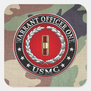 U.S. 海兵隊員: 准尉者(USMC WO-1) [3D] スクエアシール