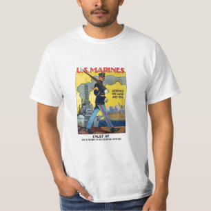U.S. 海兵隊員: 土地および海のサービス! Tシャツ