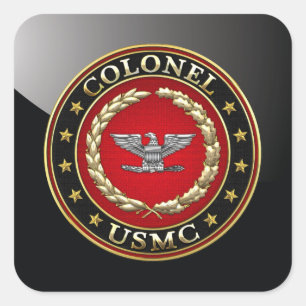 U.S. 海兵隊員: 大佐(USMCのCol) [3D] スクエアシール