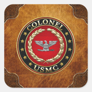 U.S. 海兵隊員: 大佐(USMCのCol) [3D] スクエアシール