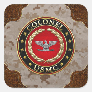 U.S. 海兵隊員: 大佐(USMCのCol) [3D] スクエアシール