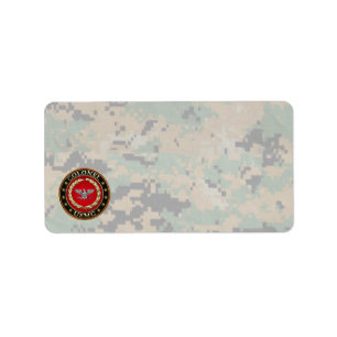 U.S. 海兵隊員: 大佐(USMCのCol) [3D] ラベル