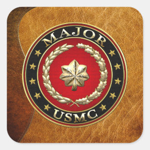 U.S. 海兵隊員: 専攻して下さい(USMCの専攻学生) [3D] スクエアシール