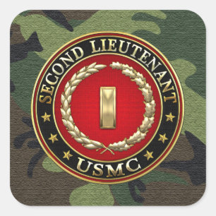 U.S. 海兵隊員: 少尉(USMC 2ndLt) [3D] スクエアシール