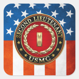 U.S. 海兵隊員: 少尉(USMC 2ndLt) [3D] スクエアシール