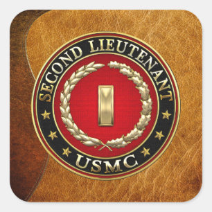 U.S. 海兵隊員: 少尉(USMC 2ndLt) [3D] スクエアシール