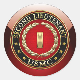 U.S. 海兵隊員: 少尉(USMC 2ndLt) [3D] ラウンドシール