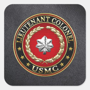 U.S. 海兵隊員: 海兵隊中佐(USMC LtCol) [3D] スクエアシール