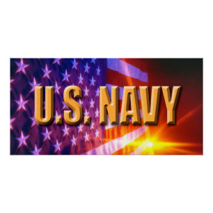 U.S. 海軍あなたのカスタム28" x 14"完全なポスター ポスター