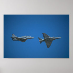 U.S. 海軍またはダグラスA-4 Skyhawkの侵略者 ポスター