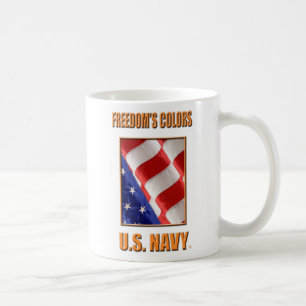 U.S. 海軍クラシックで白いマグ コーヒーマグカップ