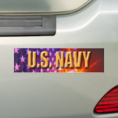 U.S. 海軍バンパーステッカー バンパーステッカー (車上)