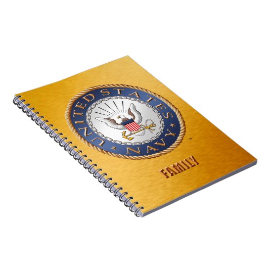 U.S. 海軍家族の螺線形の写真のノート ノートブック (右側)