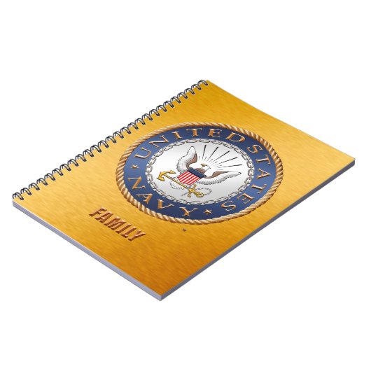 U.S. 海軍家族の螺線形の写真のノート ノートブック (左側)