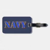 U.S. 海軍荷物のラベル ラゲッジタグ (裏面横)