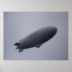 U.S. 海軍軟式小型飛行船MZ-3A ポスター