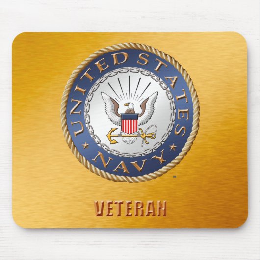 U.S. 海軍退役軍人のマウスパッド マウスパッド (正面)
