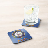 U.S. 海軍退役軍人の堅いプラスチックコースター コースター (右側)