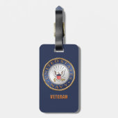 U.S. 海軍退役軍人の荷物のラベル ラゲッジタグ (裏面縦)