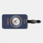 U.S. 海軍退役軍人の荷物のラベル ラゲッジタグ (裏面横)