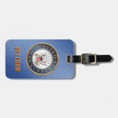 U.S. 海軍退役軍人の荷物のラベル ラゲッジタグ (正面横)