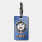 U.S. 海軍退役軍人の荷物のラベル ラゲッジタグ (裏面縦)