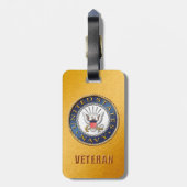 U.S. 海軍退役軍人の荷物のラベル ラゲッジタグ (裏面縦)