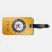 U.S. 海軍退役軍人の荷物のラベル ラゲッジタグ (裏面横)