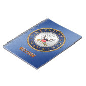 U.S. 海軍退役軍人の螺線形の写真のノート ノートブック (左側)