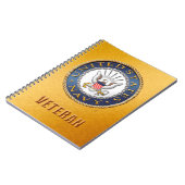 U.S. 海軍退役軍人の螺線形の写真のノート ノートブック (左側)