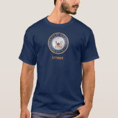 U.S. 海軍退役軍人のTシャツ Tシャツ (正面)