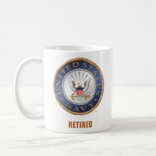 U.S. 海軍退職したなマグ コーヒーマグカップ