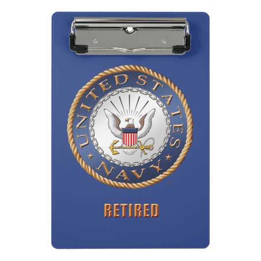 U.S. 海軍退職したな小型クリップボード ミニクリップボード (正面)