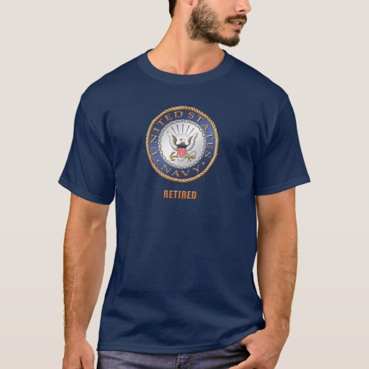 U.S. 海軍退職したなTシャツ Tシャツ (正面)