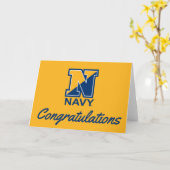 U.S. 海軍|海軍イニシャルN カード (黄色い花)