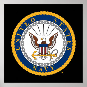 U.S. 海軍 海軍紋章 ポスター