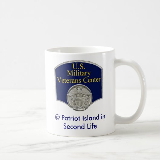 U.S. 第2生命マグの軍の退役軍人の中心 コーヒーマグカップ (右)