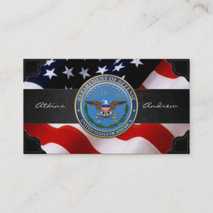U.S. 紋章[ (DOD)3D]国防省 名刺