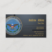 U.S. 紋章[ (DOD)3D]国防省 名刺 (裏面)