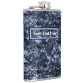 U.S. 軍の青いカムフラージュ6つのozまたは8つのozのフラスコ フラスク (右)