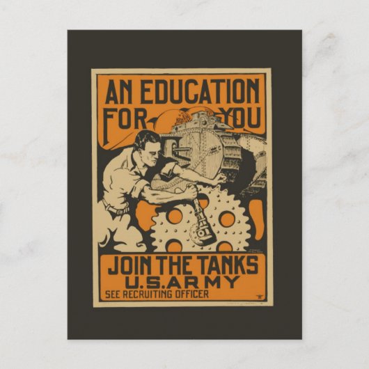U.S. 軍隊の募集の郵便はがき ポストカード (正面)