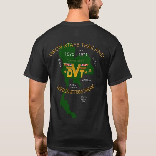 U.S.軍隊タイディセーブル退役軍人RTAFB  Tシャツ (裏面)