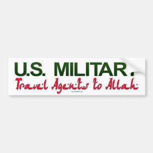 U.S. 軍隊: アラーへの旅行代理店 バンパーステッカー