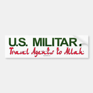 U.S. 軍隊: アラーへの旅行代理店 バンパーステッカー