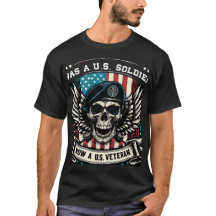 "U.S.退役軍人"愛国的なTシャツ