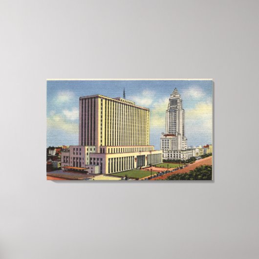 U.S.郵便局、市役所、連邦建物 キャンバスプリント (正面)