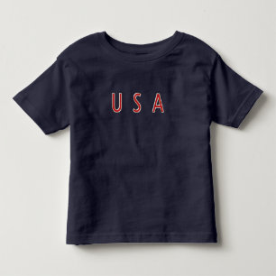 U S A愛国的デザイン トドラーTシャツ