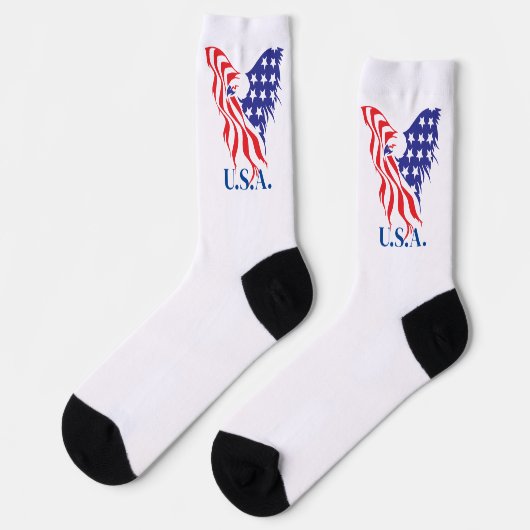 "U.S.A." アメリカンイーグル ソックス (左)